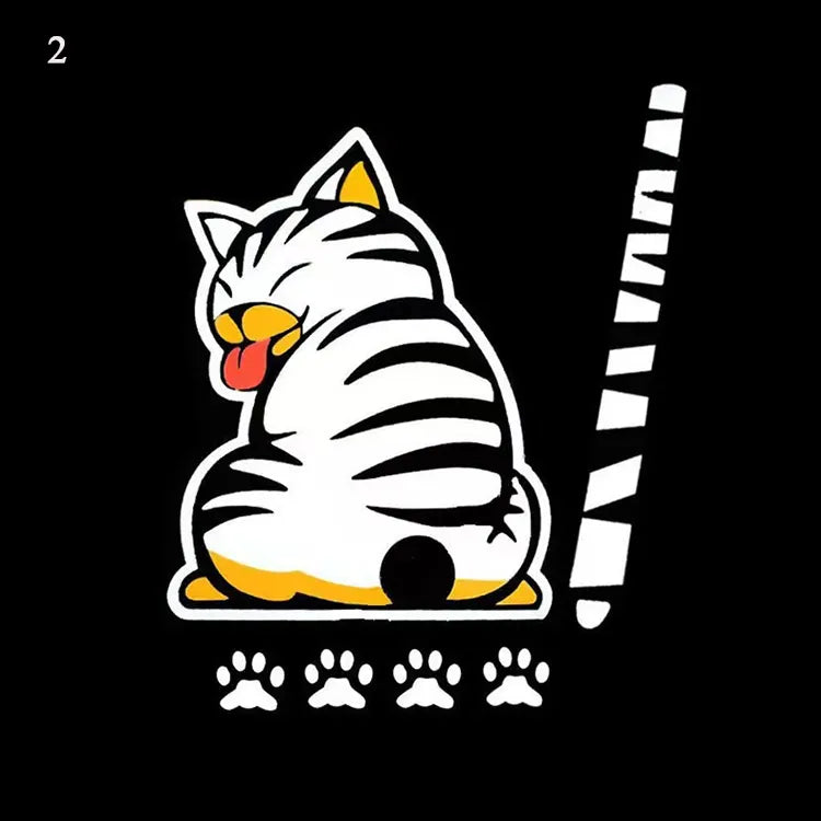 Cat Reflective Windshield Sticker