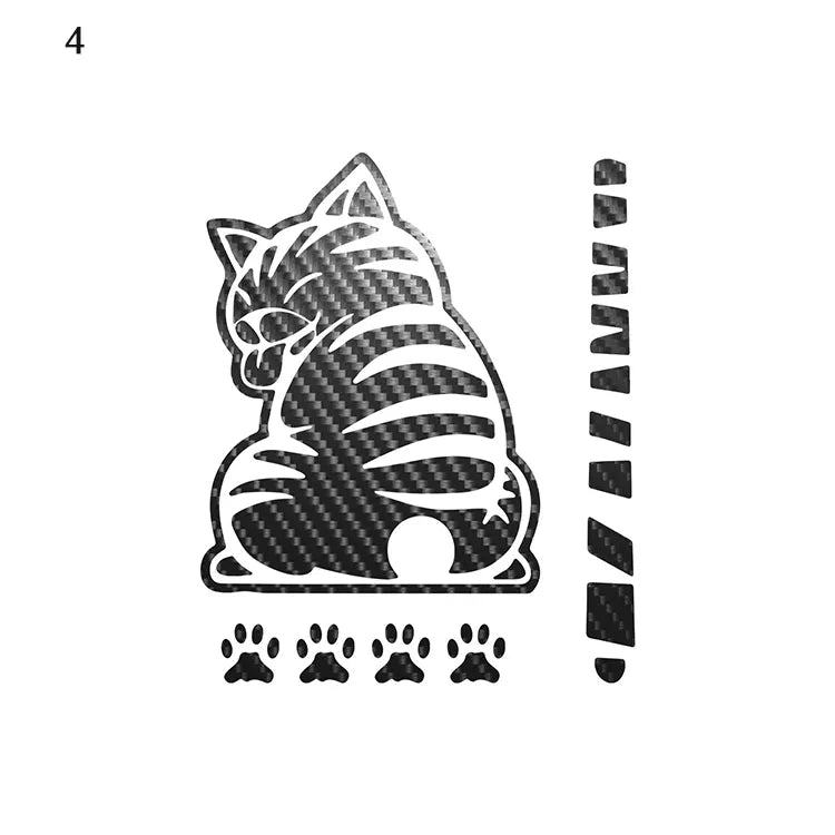 Cat Reflective Windshield Sticker