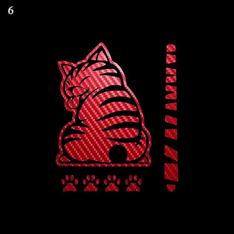 Cat Reflective Windshield Sticker