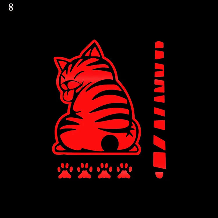 Cat Reflective Windshield Sticker