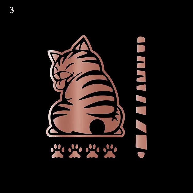 Cat Reflective Windshield Sticker