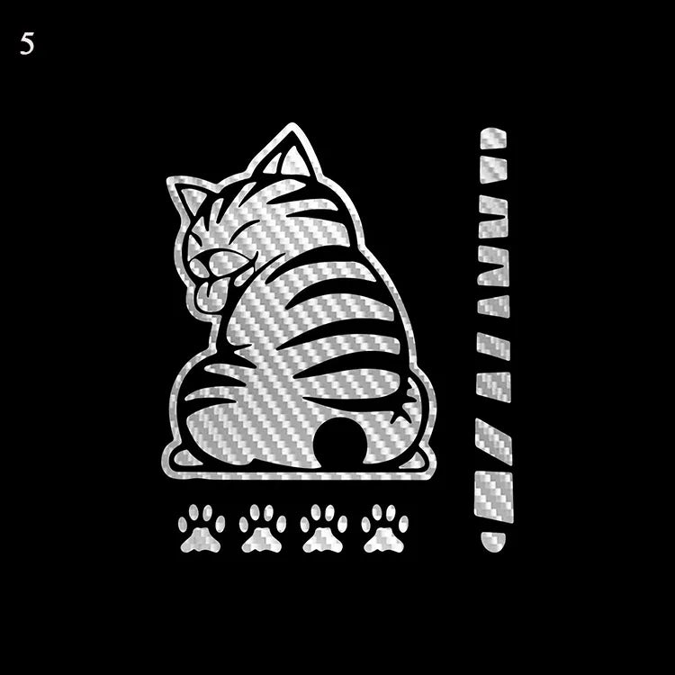 Cat Reflective Windshield Sticker