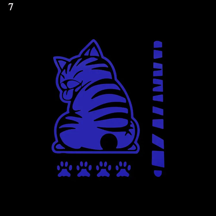 Cat Reflective Windshield Sticker