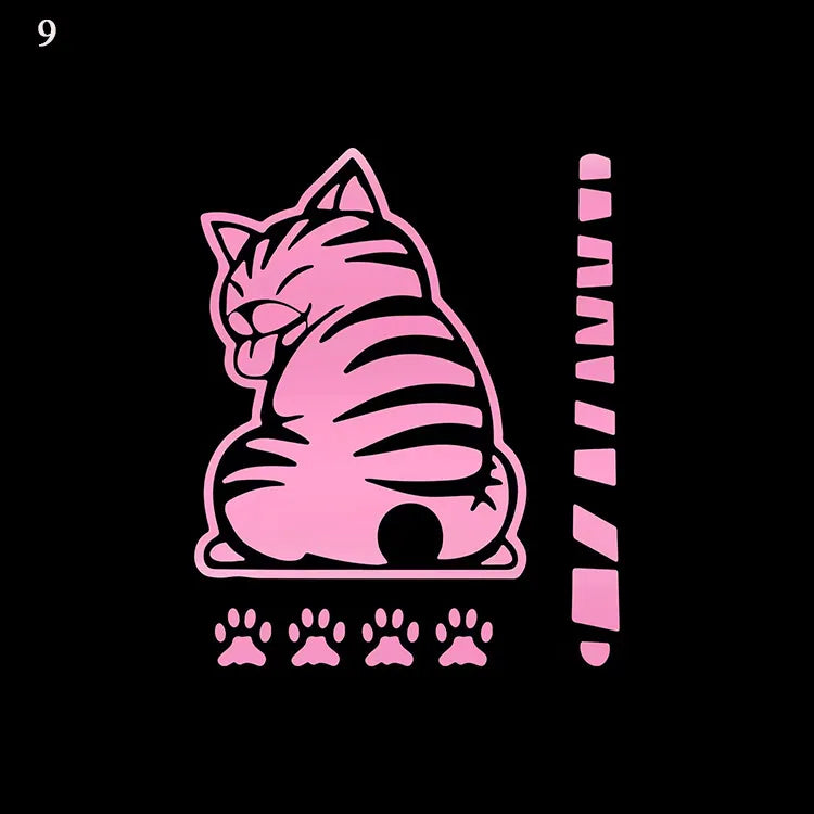 Cat Reflective Windshield Sticker